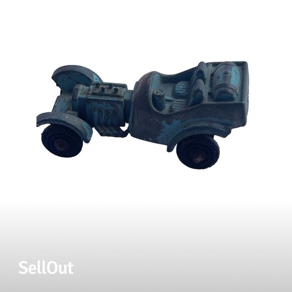 Vintage TootsieToy Blue Hot Rod Roadster Diecast Car - Picture 6 of 9